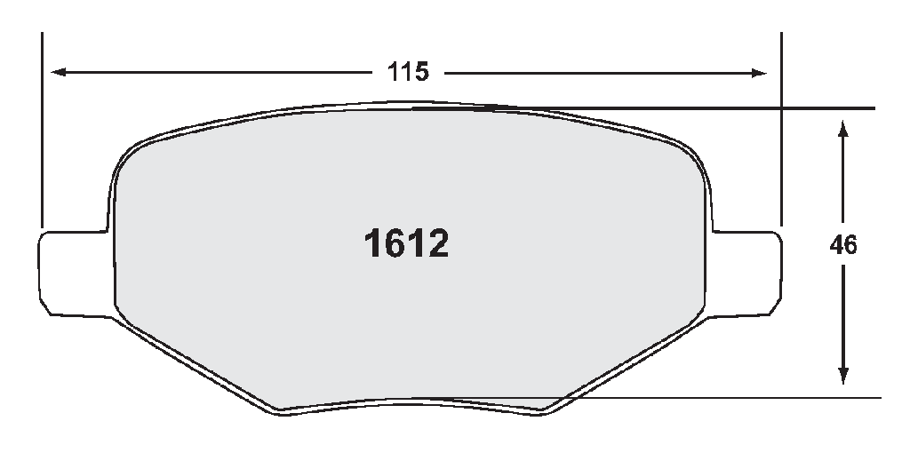 PFC CARBON METALLIC BRAKE PAD SET