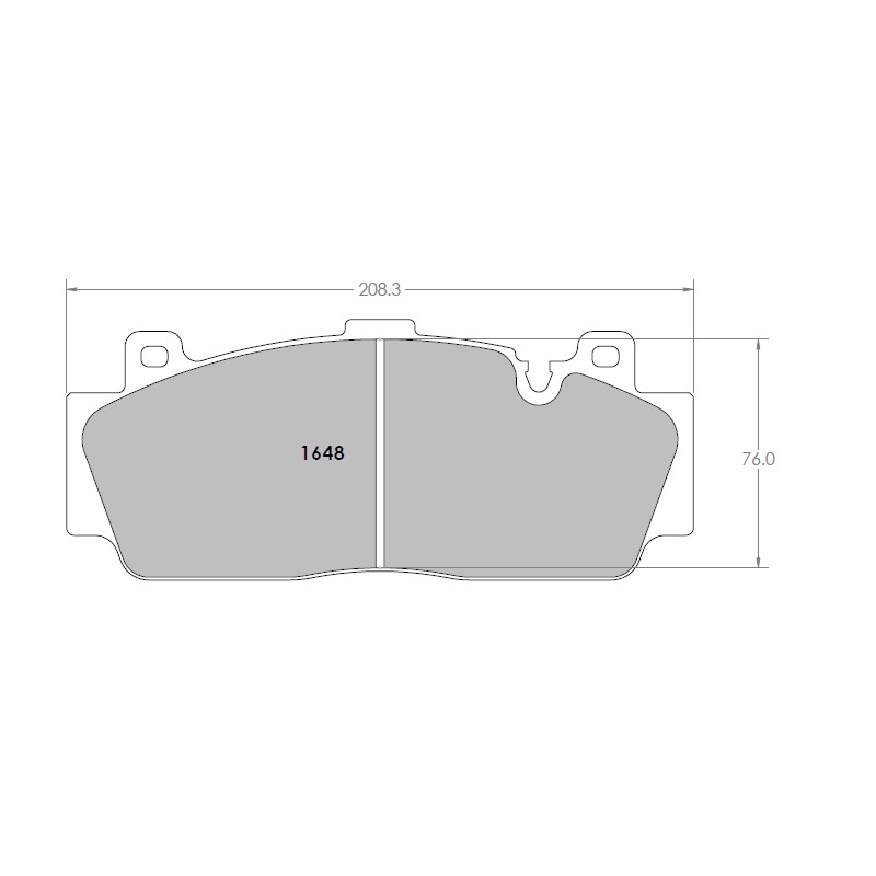 PFC 1648 RACE PAD SET - 331 CMPD 19 MM