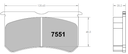PFC 7551 RACE PAD SET - 39 CMPD 20 MM