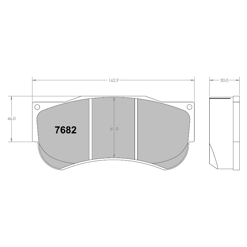 PFC 7682 Race Brake Pad Set - 39 Compound 30mm