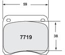 PFC 7719 Race Brake Pad Set - 11 Compound 11mm