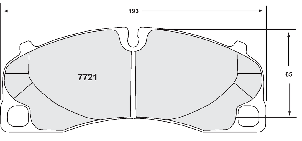 PFC 7721 Race Brake Pad Set - 11 Compound 17mm