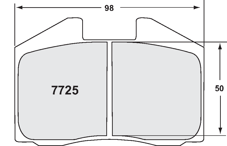 PFC 7725 Race Brake Pad Set - 11 Compound 18mm