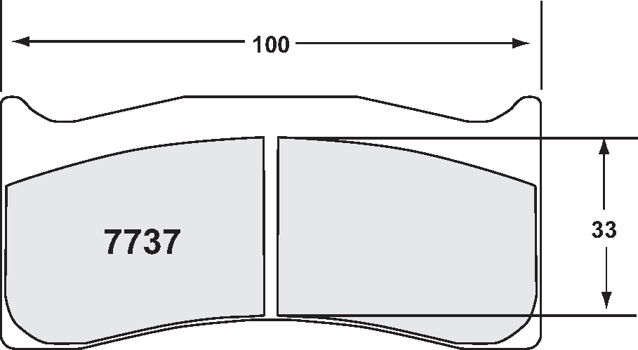 PFC 7737 RACE PAD SET - 01 CMPD 20 MM