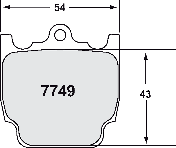 PFC 7749 RACE PAD SET - 99 CMPD 20 MM