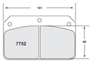 PFC 7752 Race Brake Pad Set - 01 Compound 12mm