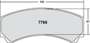 PFC 7768 Race Brake Pad Set - 11 Compound 16mm