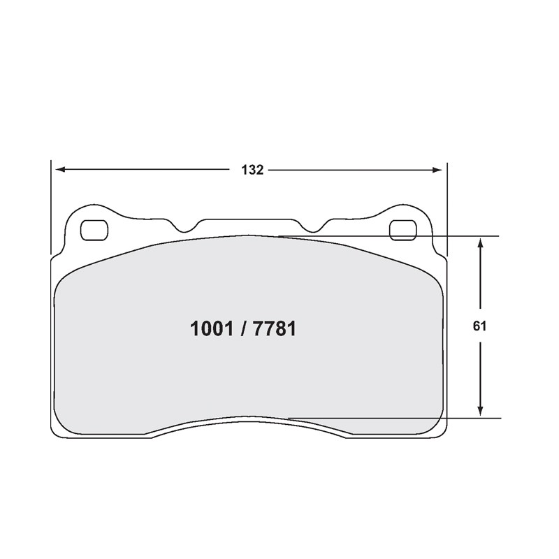 PFC 7781 Race Brake Pad Set - 01 Compound 15mm