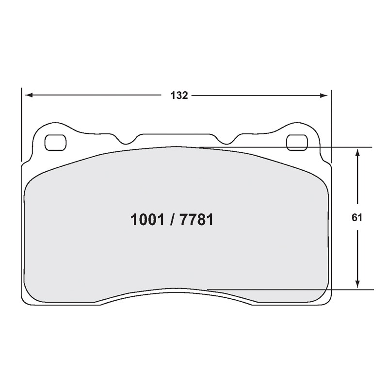 PFC 7781 Race Brake Pad Set - 08 Compound 15mm