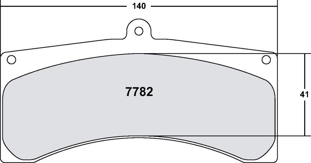 PFC 7782 Race Brake Pad Set - 01 Compound 28mm