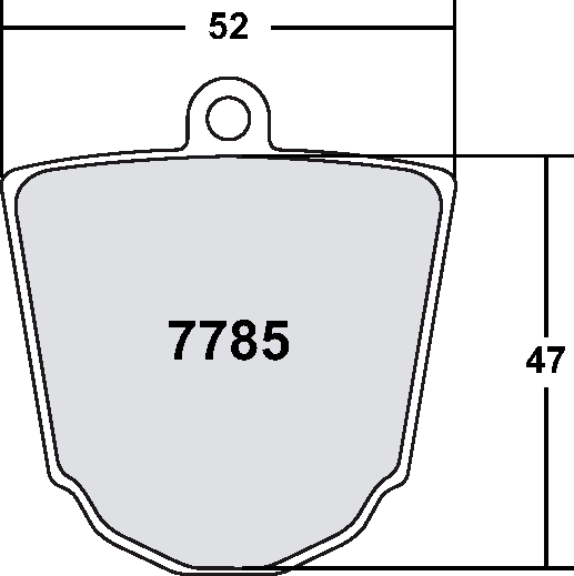 PFC 7785 RACE PAD SET - 93 CMPD 20 MM