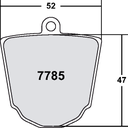 PFC 7785 RACE PAD SET - 93 CMPD 20 MM