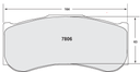 PFC 7806 Race Brake Pad Set - 331 Compound 30mm