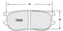 PFC 7820 RACE PAD SET - 97 CMPD 22 MM