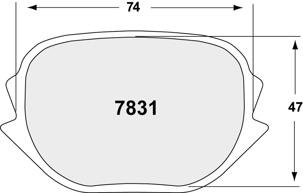 PFC 7831 Race Brake Pad Set - 05 Compound 22mm