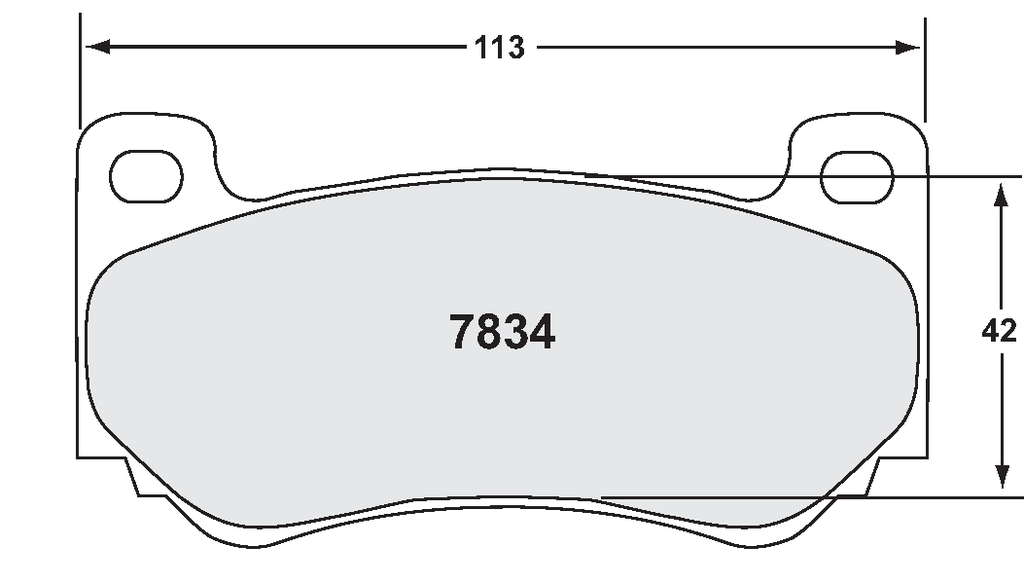 PFC 7834 Z-RATED BRAKE PAD SET