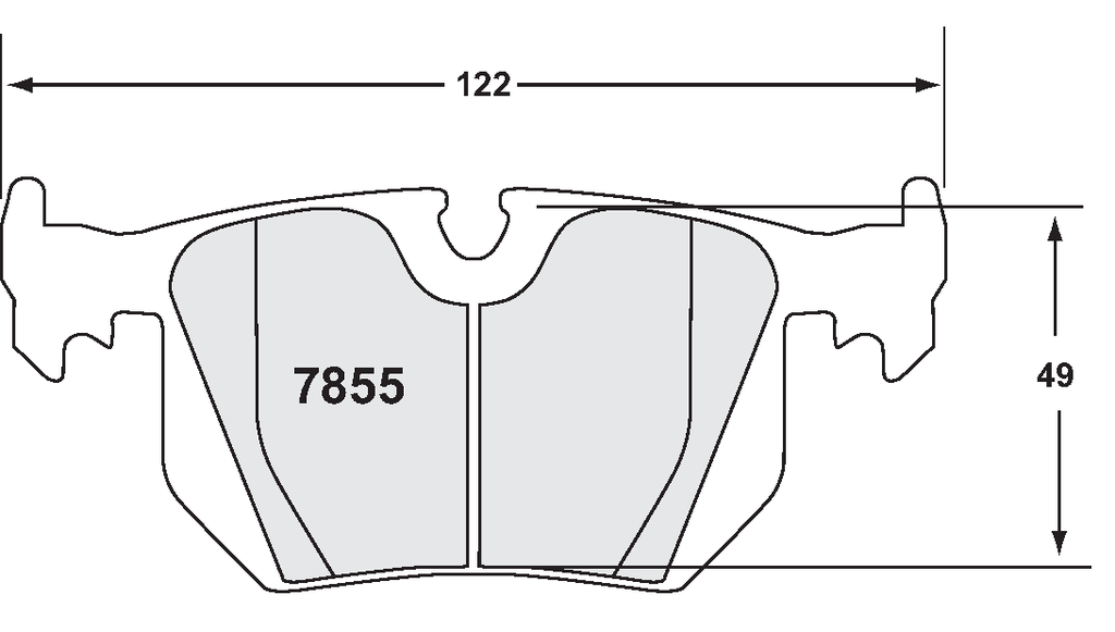 PFC 7855 Z-RATED BRAKE PAD SET
