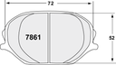 PFC 7861 Z-RATED BRAKE PAD SET
