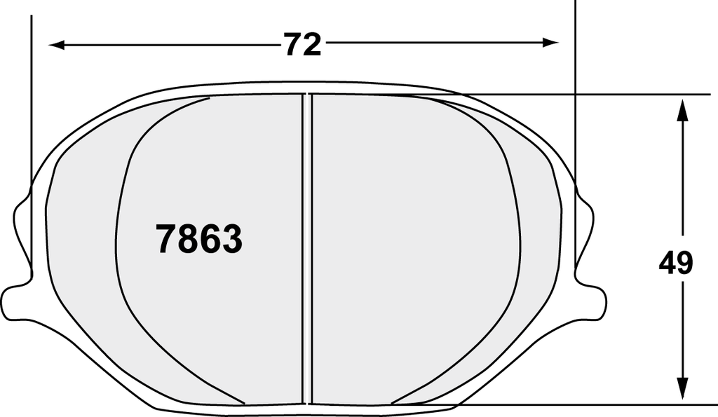 [7863.11.16.44] PFC 7863 RACE PAD SET - 11 CMPD 16 MM