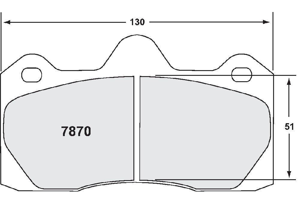 [7870.39.16.44] PFC 7870 Race Brake Pad Set - 39 Compound 16mm
