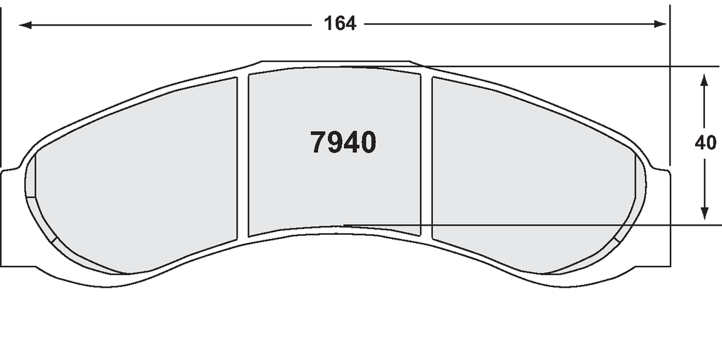 [7940.05.20.44] PFC 7940 RACE PAD SET - 05 CMPD 20 MM