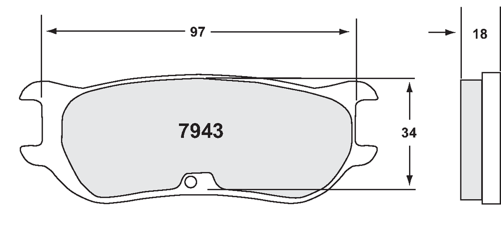 [7943.01.18.44] PFC 7943 RACE PAD SET - 01 CMPD 18 MM