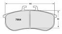 PFC 7954 Race Brake Pad Set - 12 Compound 28mm