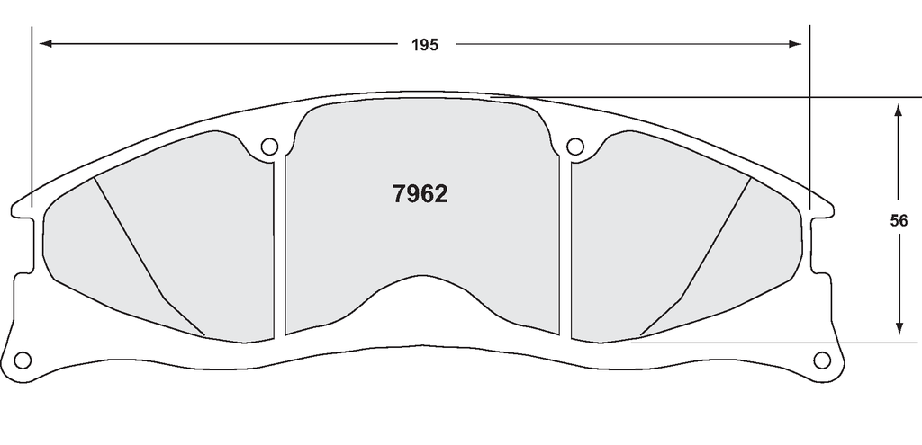 [7962.10] PFC 7962 Z-RATED BRAKE PAD SET
