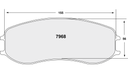 PFC 7968 RACE PAD SET - 15 CMPD 28 MM