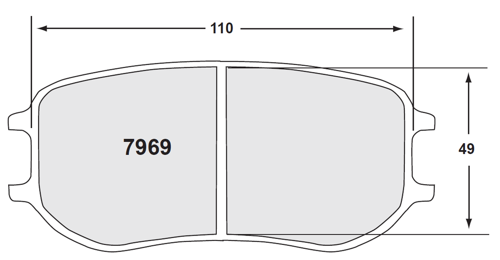 [7969.11.20.44] PFC 7969 Race Brake Pad Set - 11 Compound 20mm
