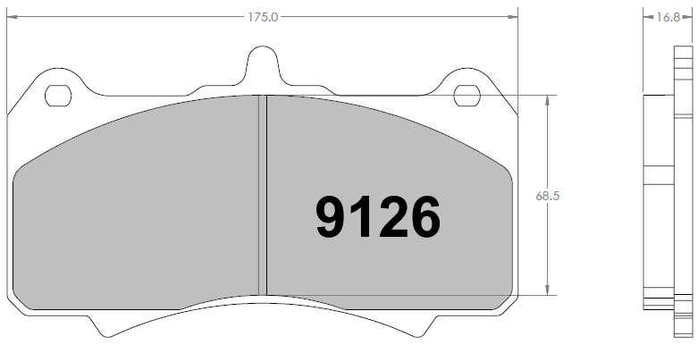 [9126.10] PFC 9126 Z-RATED BRAKE PAD SET