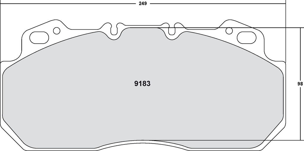 [9183.10] PFC 9183 Z-RATED BRAKE PAD SET