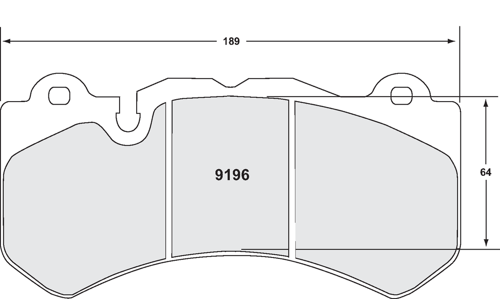 [9196.01.17.44] PFC 9196 Race Brake Pad Set - 01 Compound 17mm