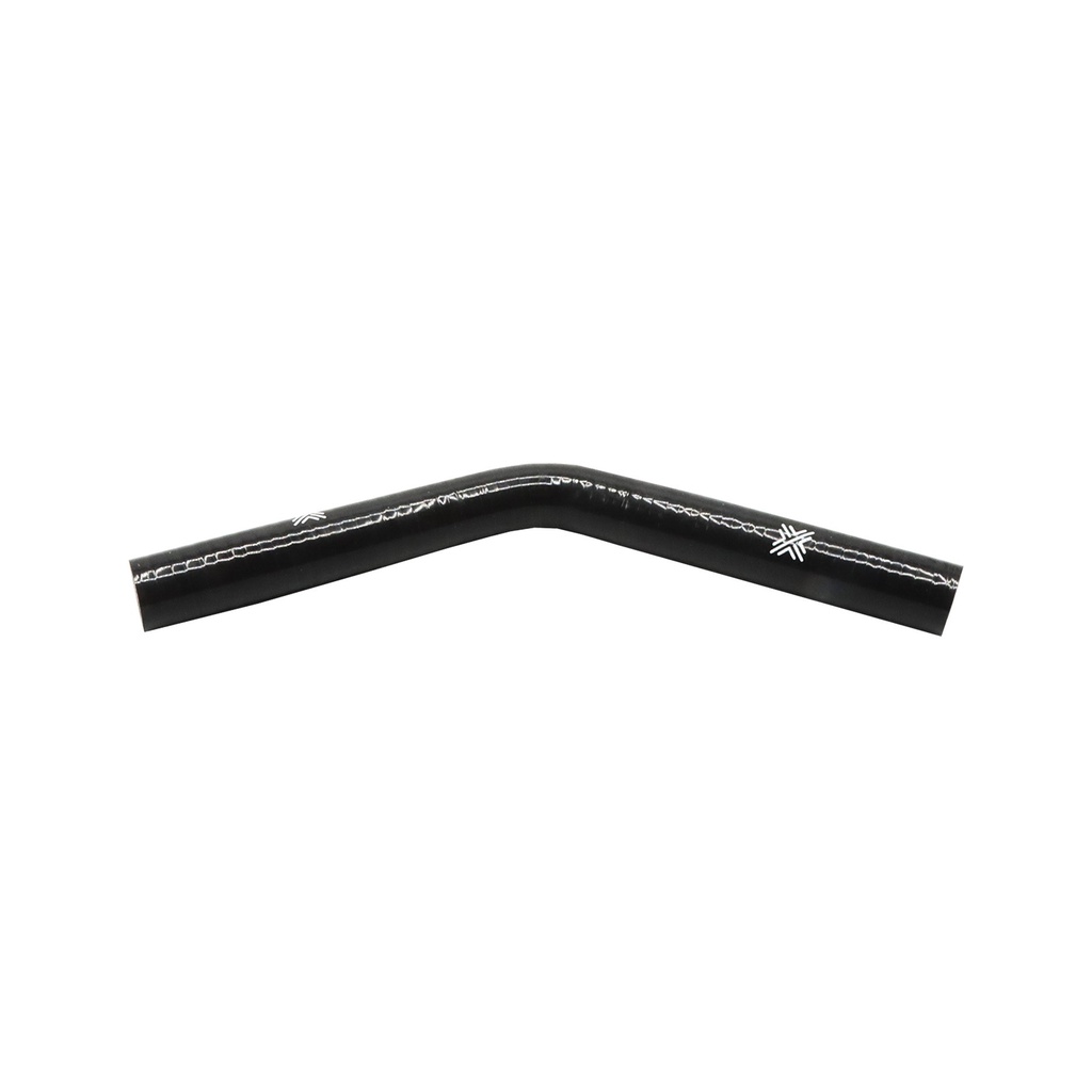 [FCL04015] PiperCross Black 45Deg 16mm bore 152mm leg length silicone hose