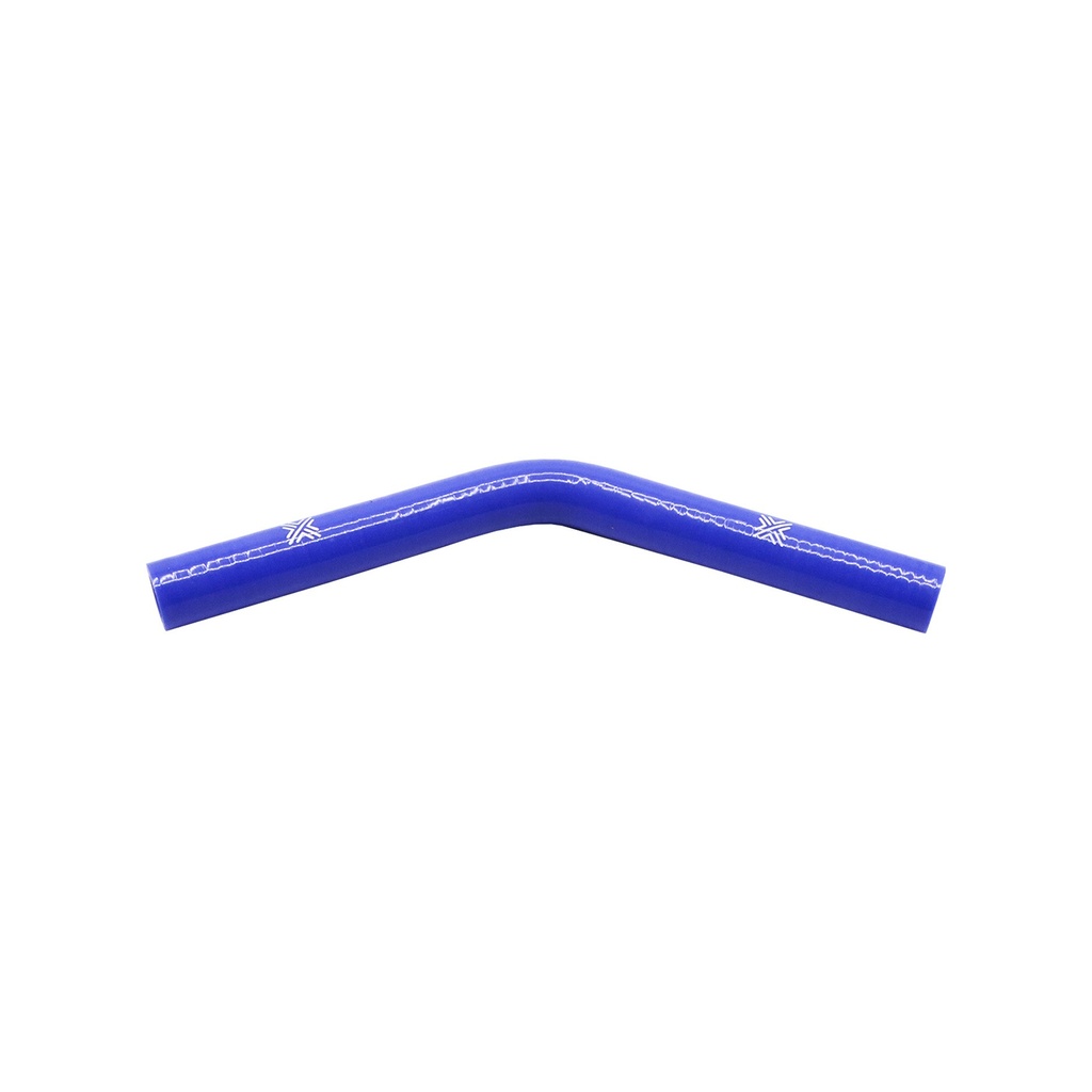 [FCL04016] PiperCross Blue 45Deg 16mm bore 152mm leg length silicone hose