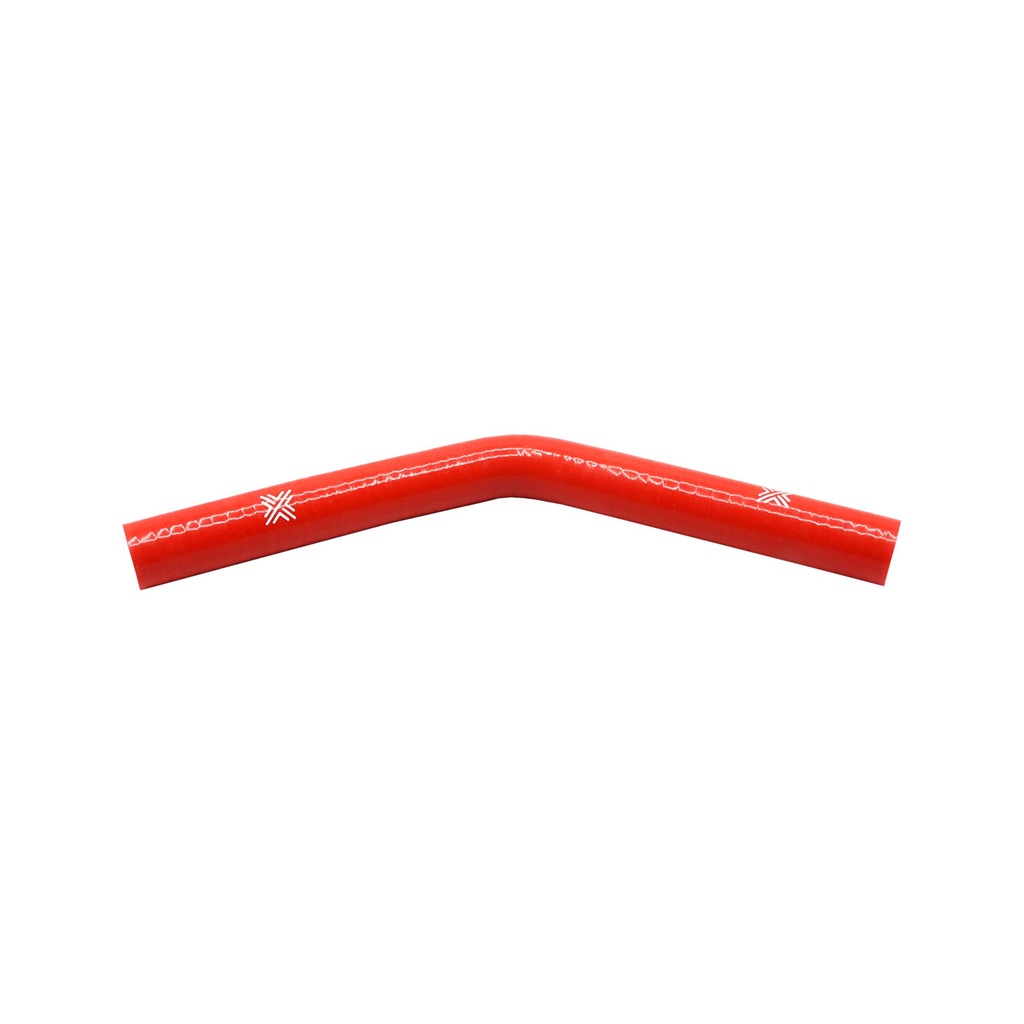 [FCL04017] PiperCross Red 45Deg 16mm bore 152mm leg length silicone hose