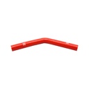 PiperCross Red 45Deg 16mm bore 152mm leg length silicone hose