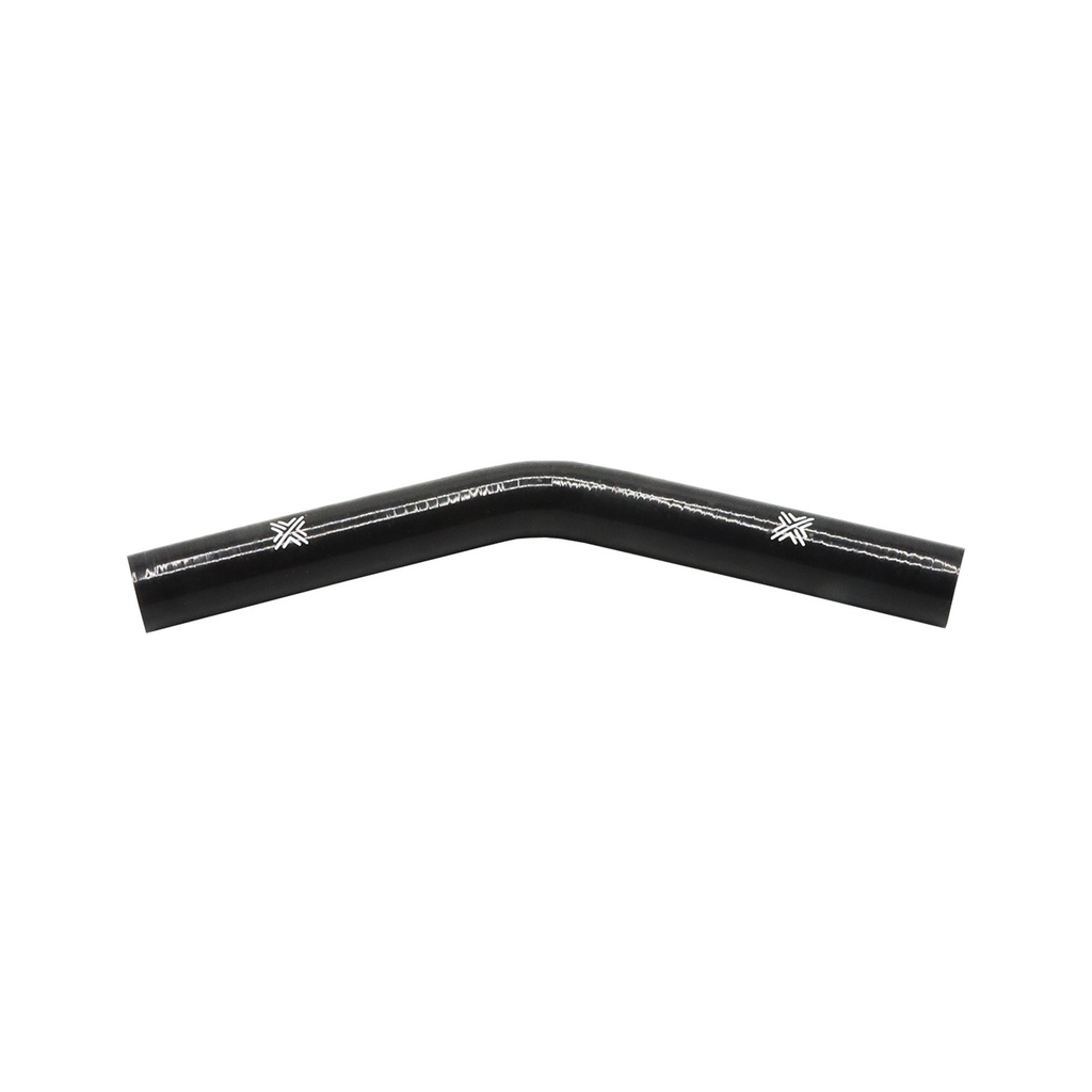 [FCL04018] PiperCross Black 45Deg 19mm bore 152mm leg length silicone hose