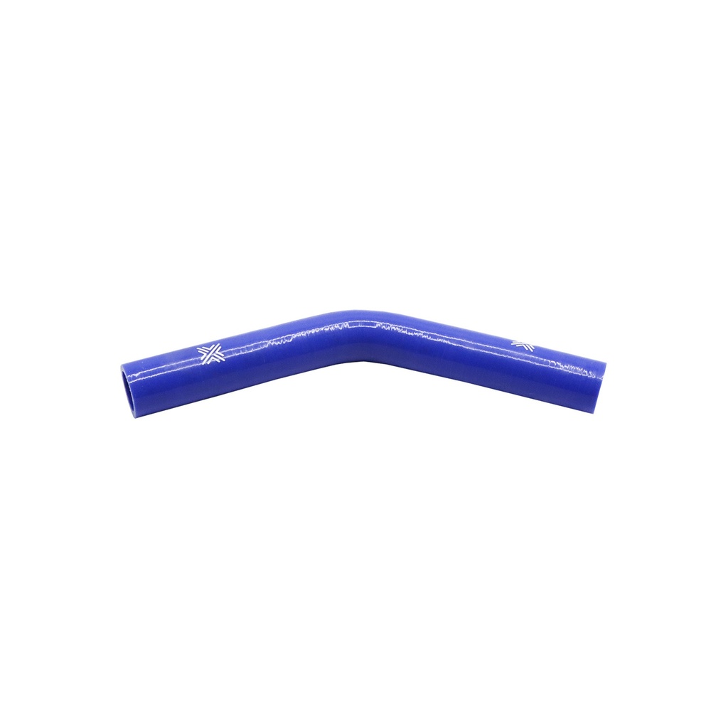 [FCL04022] PiperCross Blue 45Deg 25mm bore 152mm leg length silicone hose