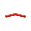 PiperCross Red 45Deg 25mm bore 152mm leg length silicone hose
