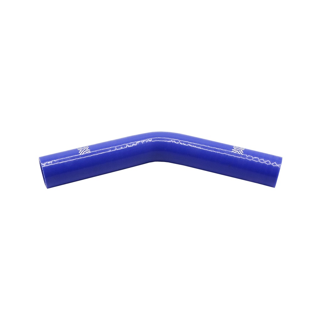 [FCL04025] PiperCross Blue 45Deg 30mm bore 152mm leg length silicone hose