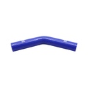 PiperCross Blue 45Deg 30mm bore 152mm leg length silicone hose
