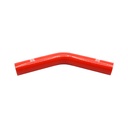 PiperCross Red 45Deg 30mm bore 152mm leg length silicone hose