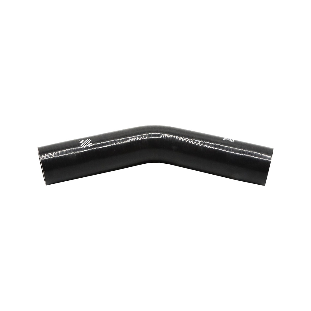 [FCL04027] PiperCross Black 45Deg 40mm bore 152mm leg length silicone hose