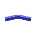 PiperCross Blue 45Deg 40mm bore 152mm leg length silicone hose