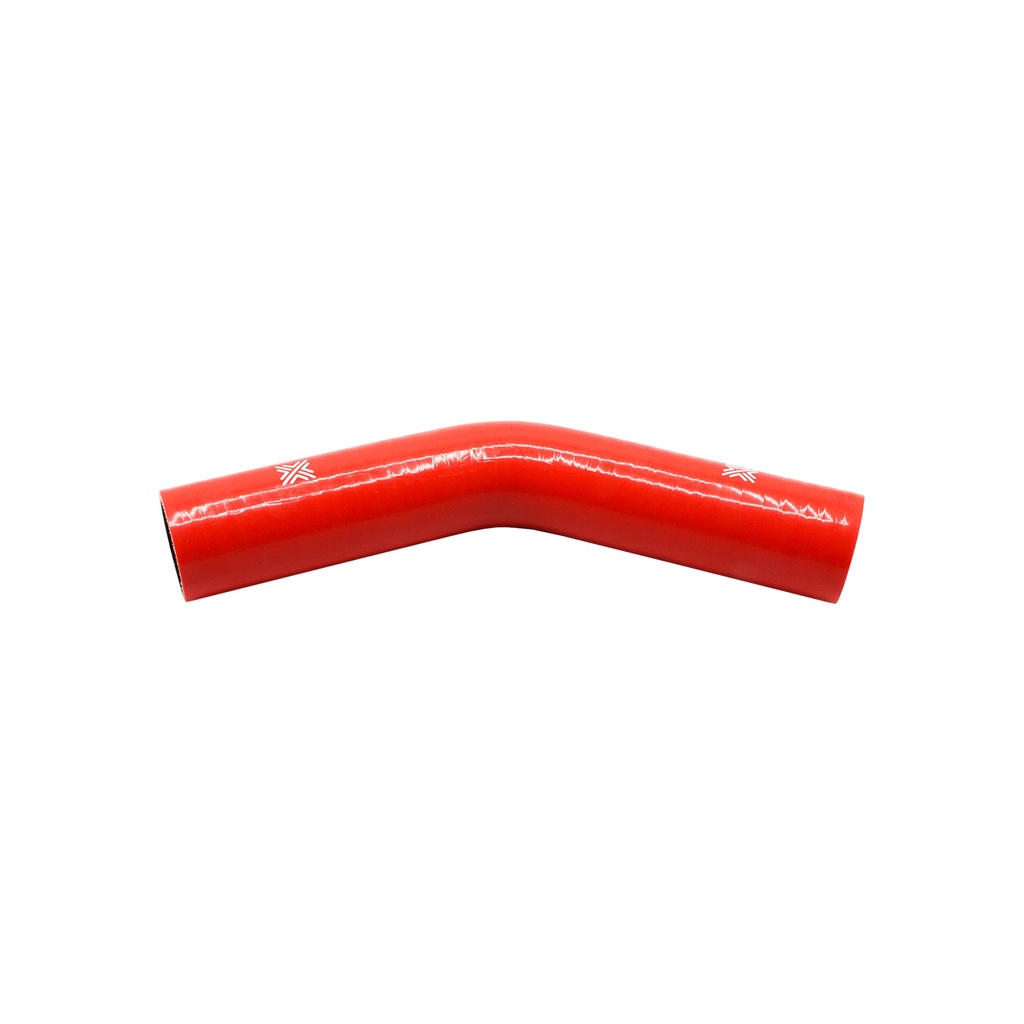 [FCL04029] PiperCross Red 45Deg 40mm bore 152mm leg length silicone hose