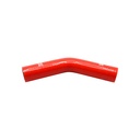PiperCross Red 45Deg 40mm bore 152mm leg length silicone hose
