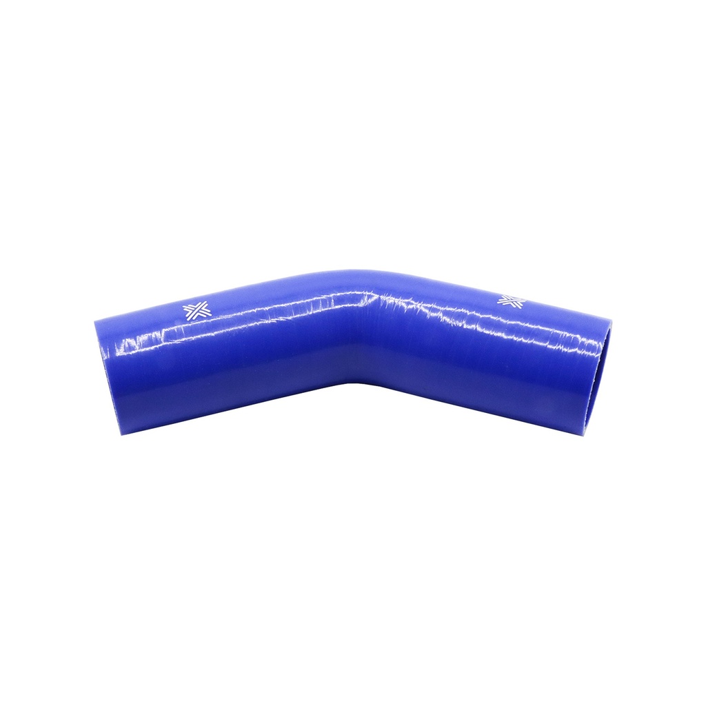 [FCL04034] PiperCross Blue 45Deg 61mm bore 152mm leg length silicone hose