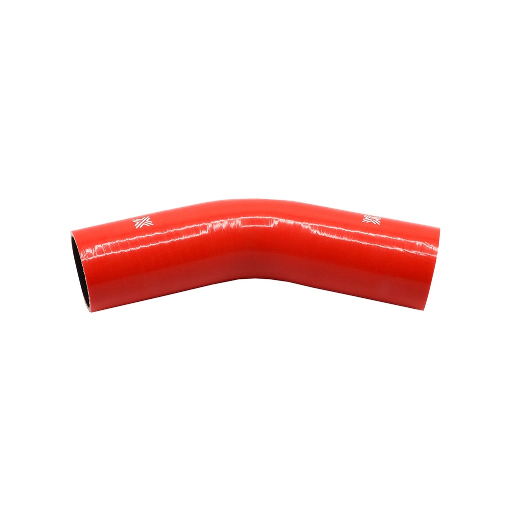 [FCL04035] PiperCross Red 45Deg 61mm bore 152mm leg length silicone hose