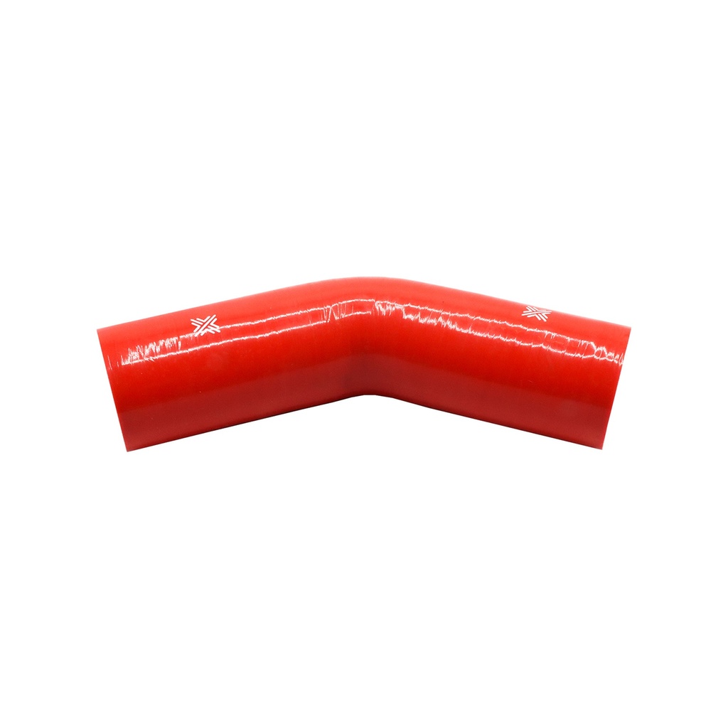 [FCL04038] PiperCross Red 45Deg 63mm bore 152mm leg length silicone hose